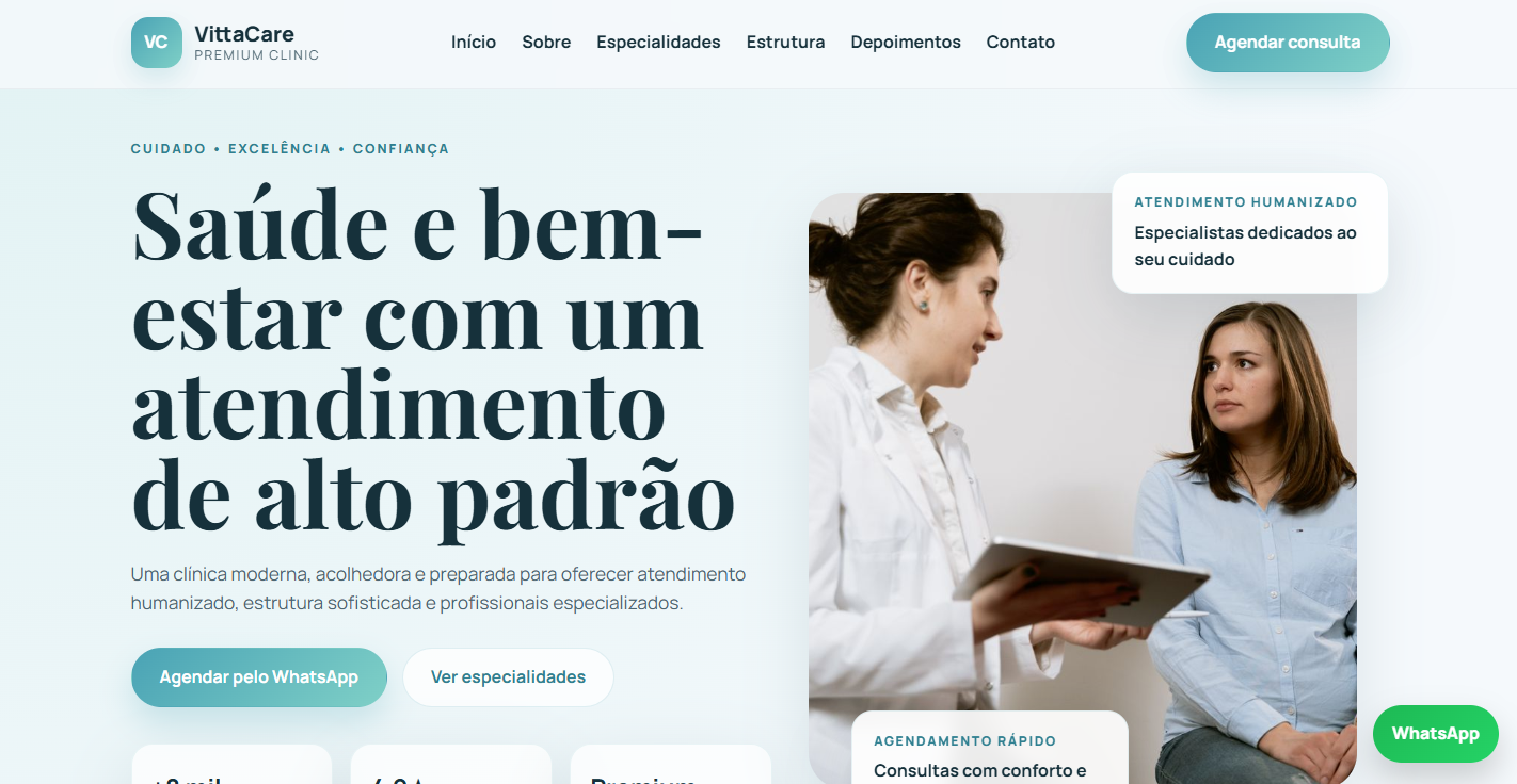 Modelo premium para clínicas
